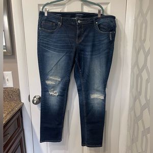 Vigoss The Thompson Tomboy Skinny Jeans, Dark Wash Size 20